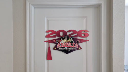 21" x 15" 2026 Grad Cap Wall/Door Decor image 1