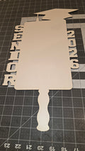 2026 Senior Grad Cap Sublimation MDF Paddle Fan  image 0