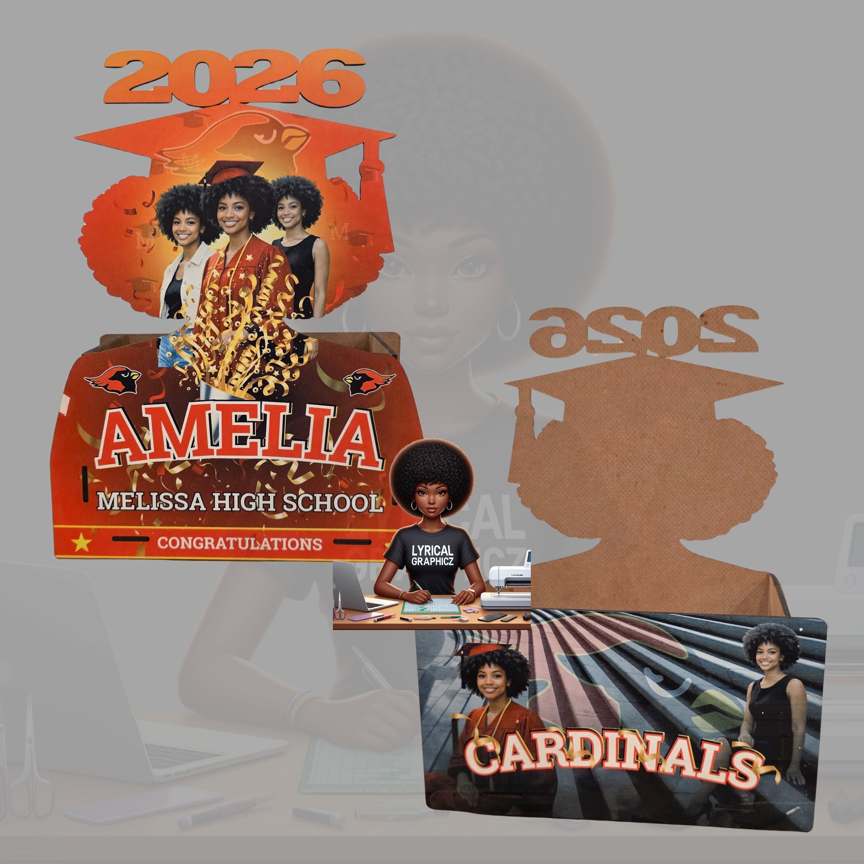 Sublimation Graduation MDF Gift Box Blanks image 0