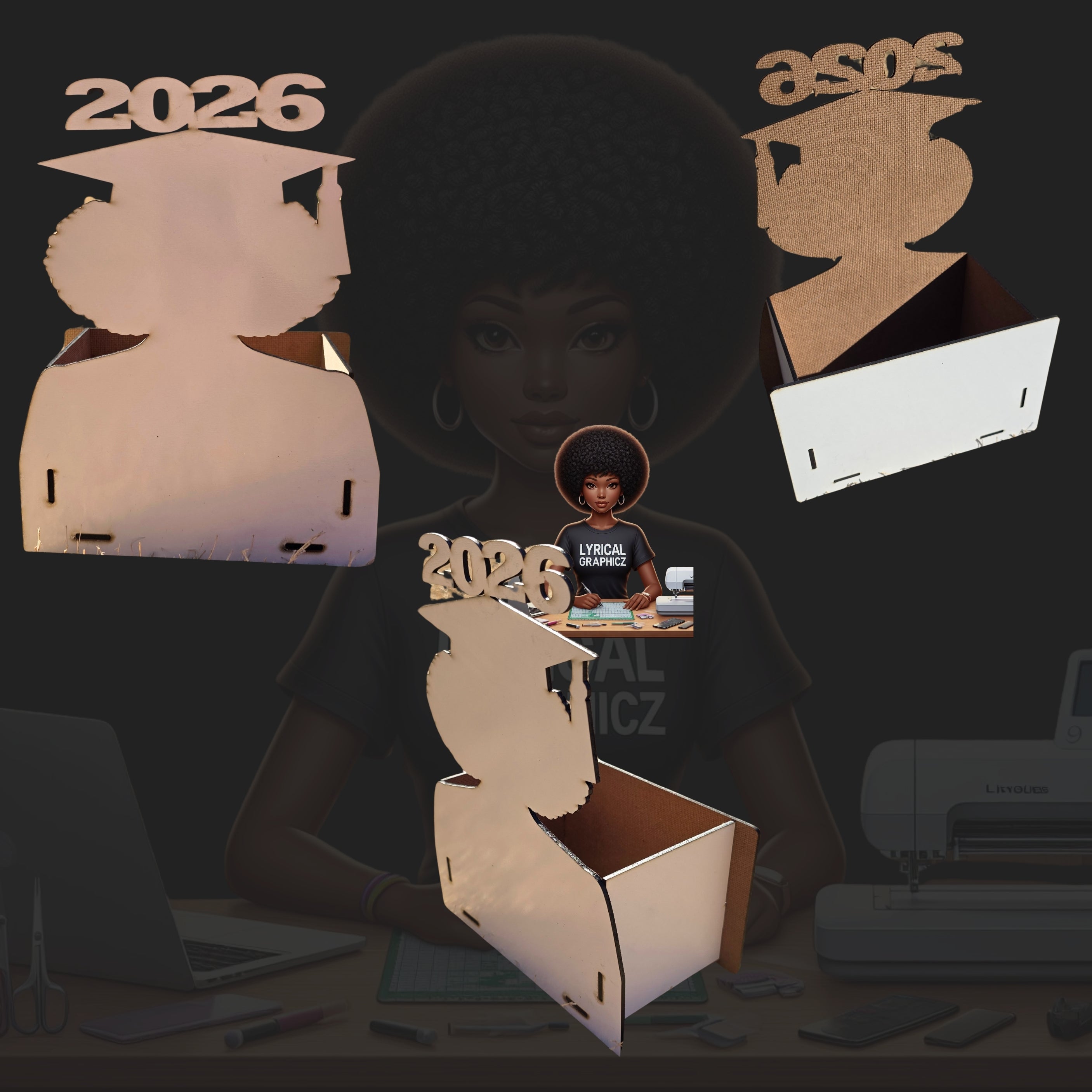 Sublimation Graduation MDF Gift Box Blanks image 3