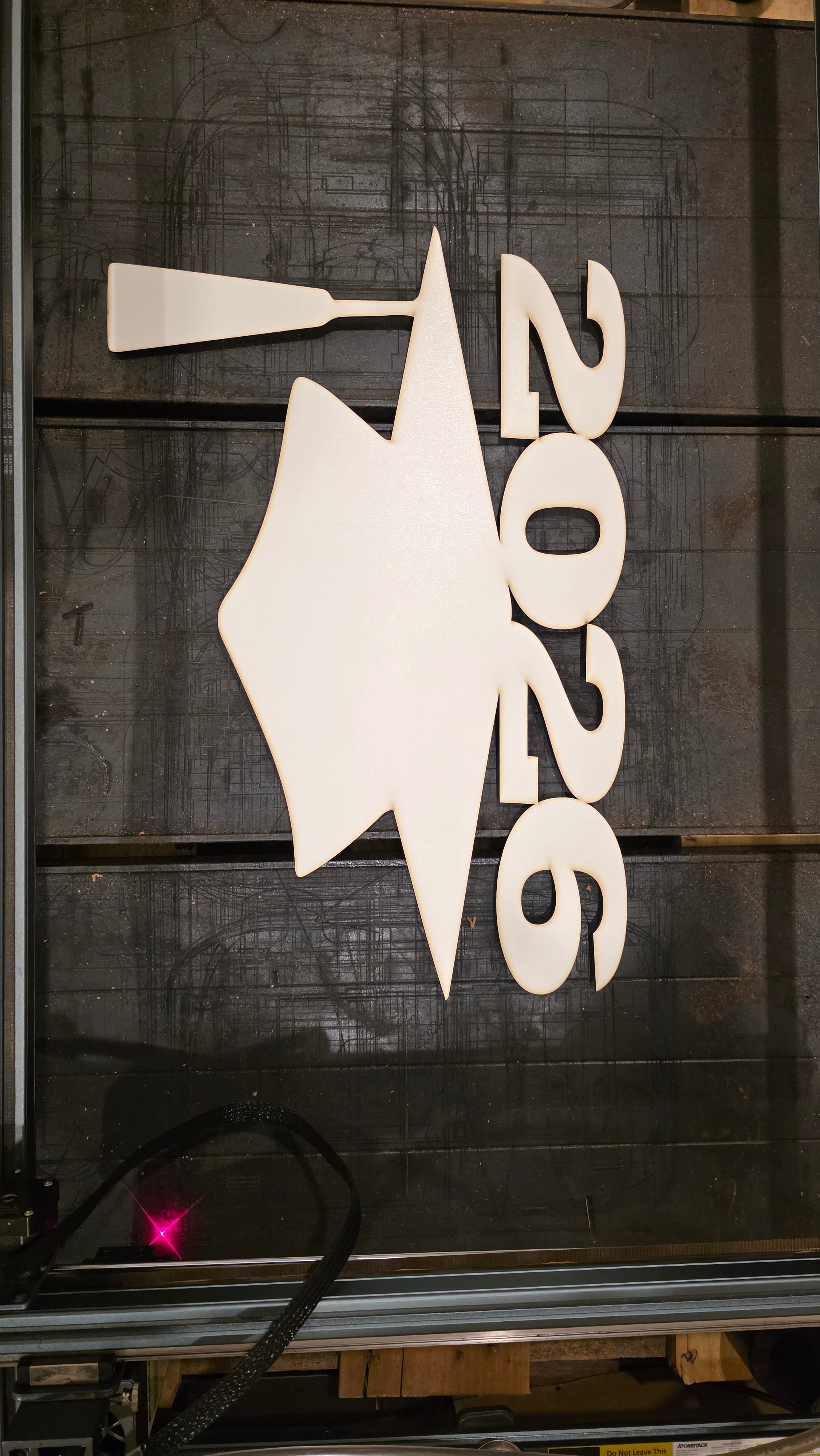 21" x 15" 2026 Grad Cap Wall/Door Decor image 2